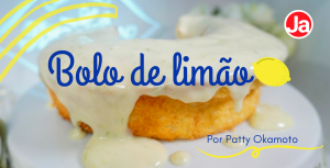 Bolo de limão com cobertura cremosa