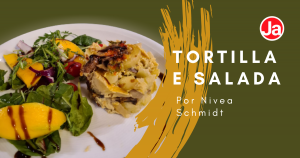 Tortilla Espanhola e Salada