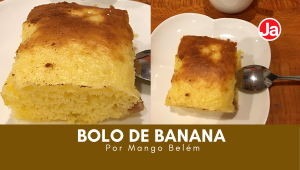 Bolo de Banana de liquidificador
