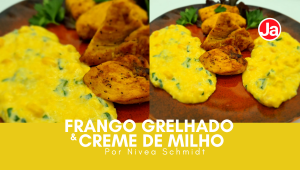 Frango Grelhado e Creme de Milho