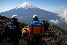 Shizuoka debate cobrança de resgates no Fuji