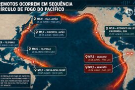 Terremotos preocupam países do Pacífico
